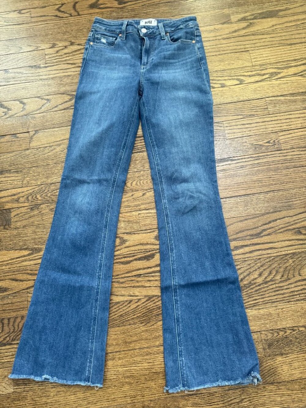 PAIGE High Rise Laurel Canyon Empire Bootcut Flare Jeans Size 25